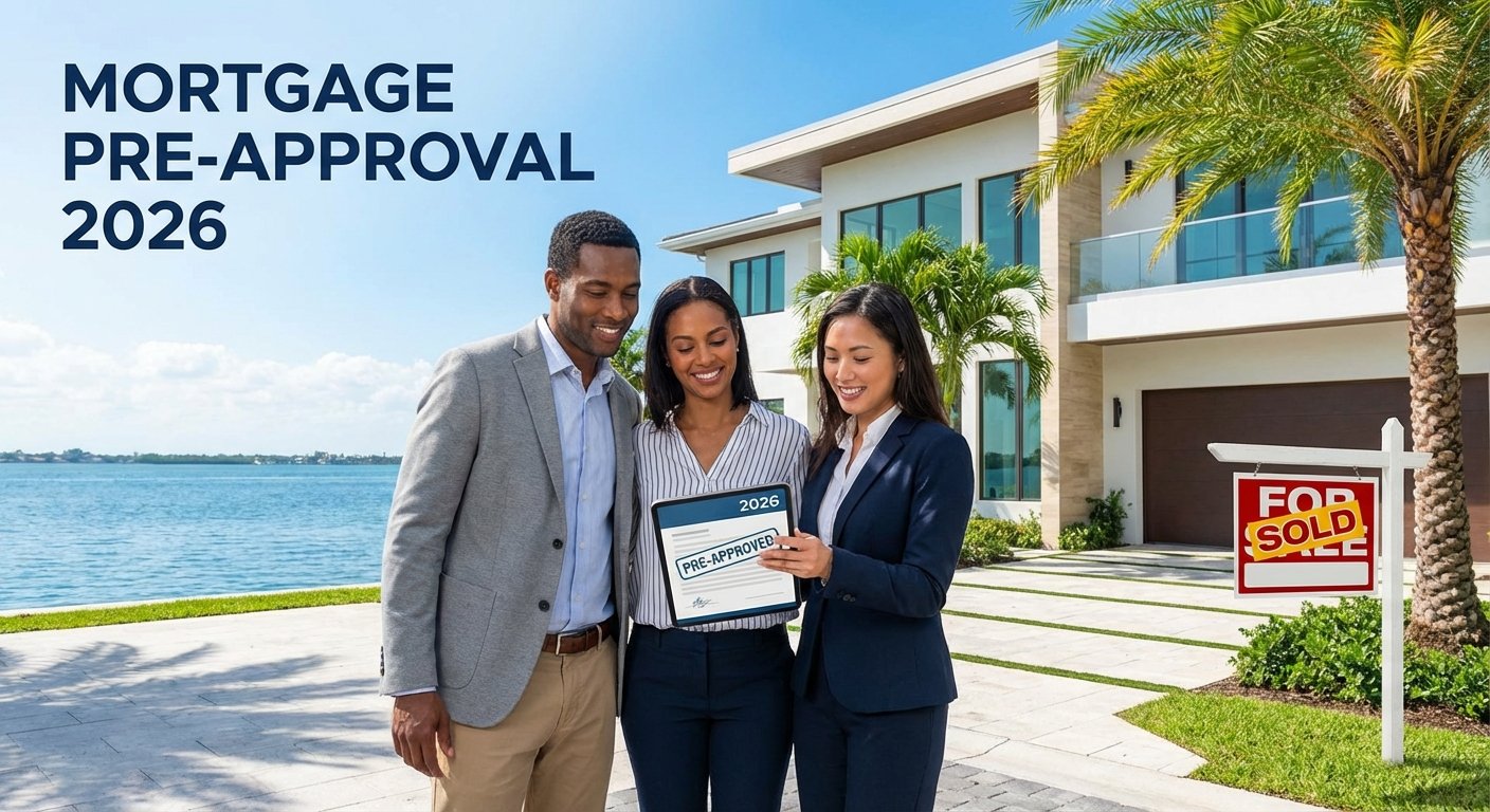 Homebuyer getting mortgage pre-approval in 2026 to gain advantage in competitive housing market